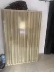 Used Solid Wood Wardrobe - 3 Doors, Brown - 3