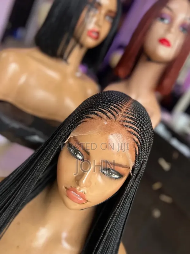 Glueless Braided Hair - Black - 1