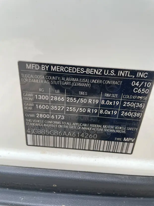 Mercedes-Benz M Class ML 350 4x2 2010 White - 1