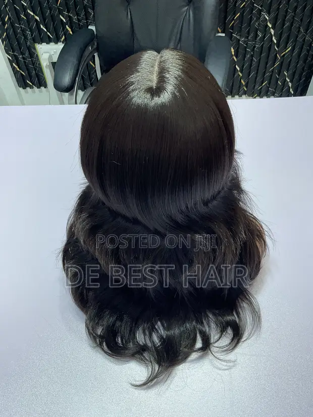 Quality Blend Hair with 13x4 Closure, 20 Inches, Natural Color - 1