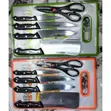 6-in-1 Cutting Board with Knife Set and Scissors - 1