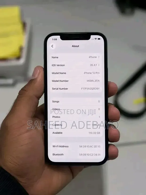 New Apple iPhone 12 Pro 128GB Black - 1
