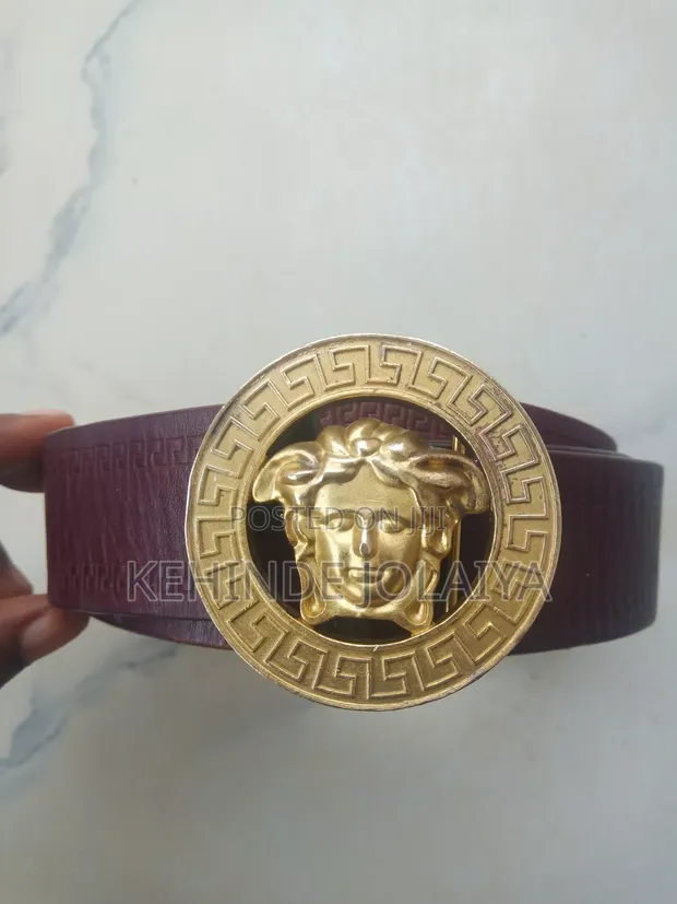 Belun Kayan Maza na Versace Brown Leather - Sabo - 1