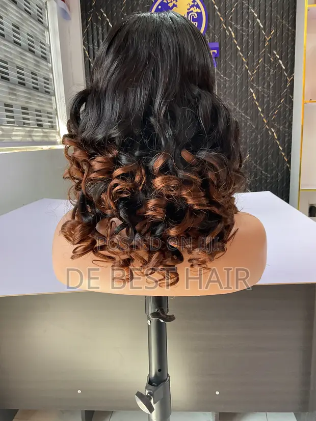 100% Human Hair, Two Tone 16 Inch With 5x5 Closure - 1