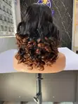 100% Human Hair, Two Tone 16 Inch With 5x5 Closure - 1