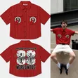 Bad Blood Worldwide Pinstripe Shirt Mai Salon Kasuwa - 3