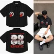 Bad Blood Worldwide Pinstripe Shirt Mai Salon Kasuwa - 4