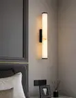 600mm Mai Sauƙi Marble Bango Haske - Baki/Zinariya - 2