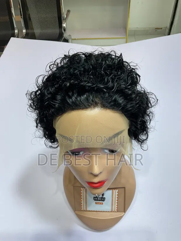 100% Human Hair with 13x4 Closure - 6 Inches, Natural Color - 1