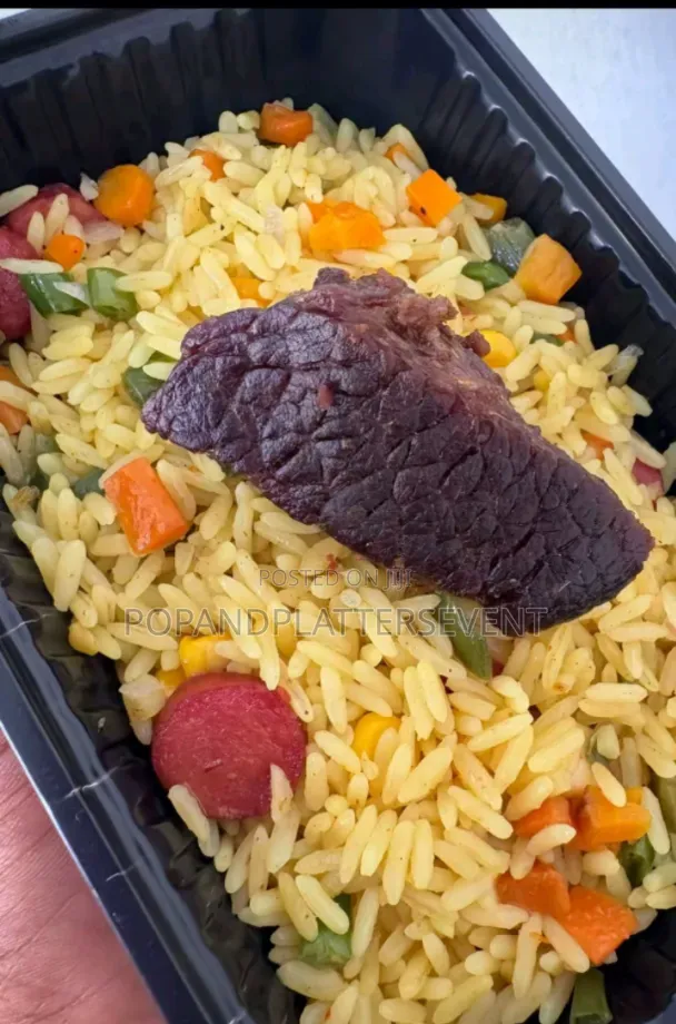 Fried Rice with Beef and Plantain - 1