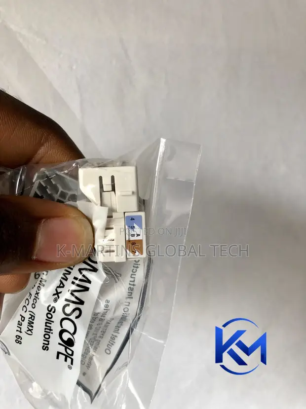 Cat6A RJ45 Keystone Jack Ethernet Module - 1