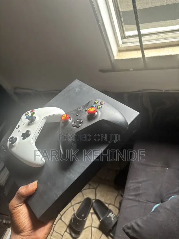 Xbox One X with 2 Controllers & Games - 1