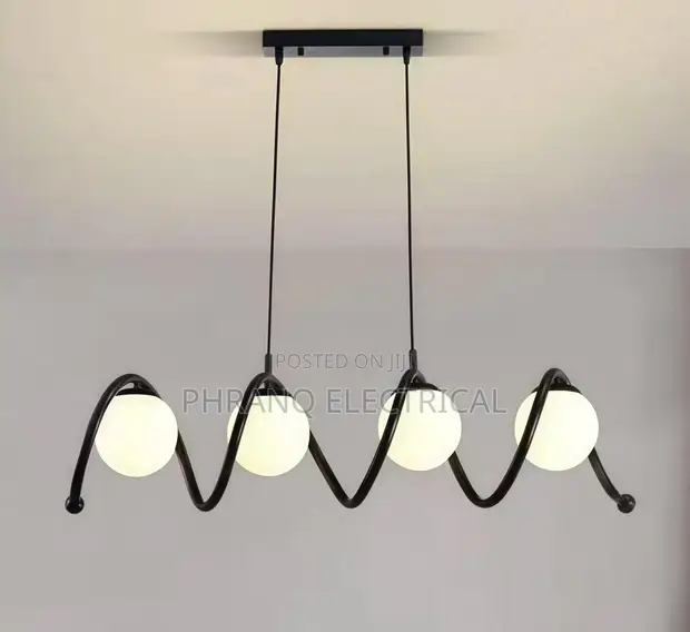 Modern Minimalist Wave Shaped Pendant Light - 1