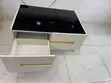 Foreign Center Table with Black Glass Top - 3