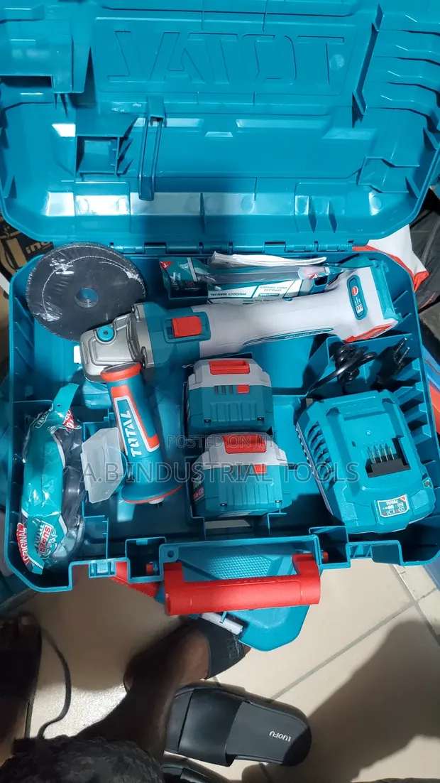 Total 20V Cordless Brushless Angle Grinder Kit - 1