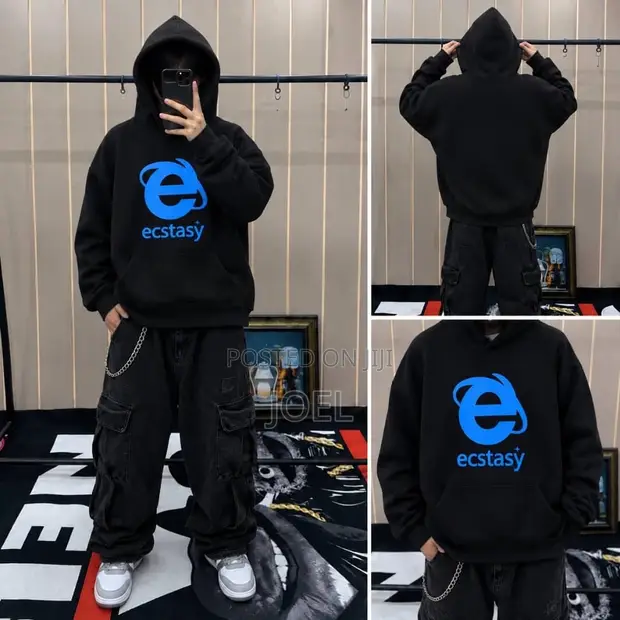 Luxury Rhude Hoodie - Black - 1