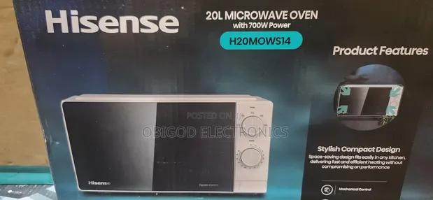 Hisense 20L Microwave Oven - White - 1