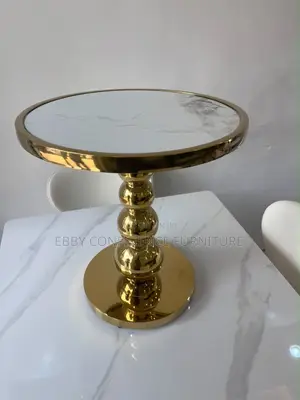Luxury Side Stool with Marble Top