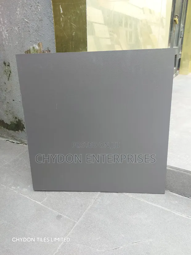 60x60cm Dark Grey Rustic Tiles - 1