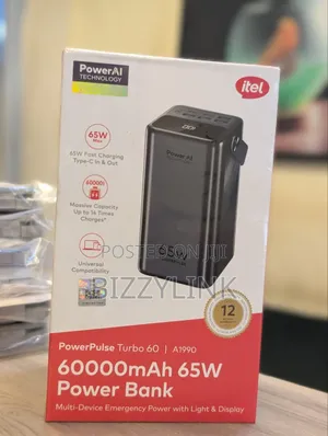 Itel Power Bank 60000mAh 65W