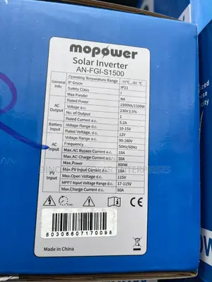 1.5kva 12v Mopower Hybrid Solar Inverter