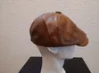 PU Leather Papas Octagonal Cap - Brown - 2