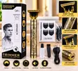 Vintage T9 Rechargeable Hair Clipper Beard Trimmer - Gold - 1