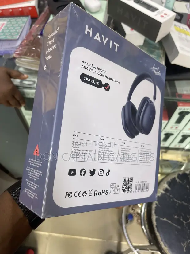 Havit Space S1 ANC Hybrid Bluetooth Headphones - 1