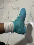 Teal High-Top Football Boots - Lightweight Knit - 3