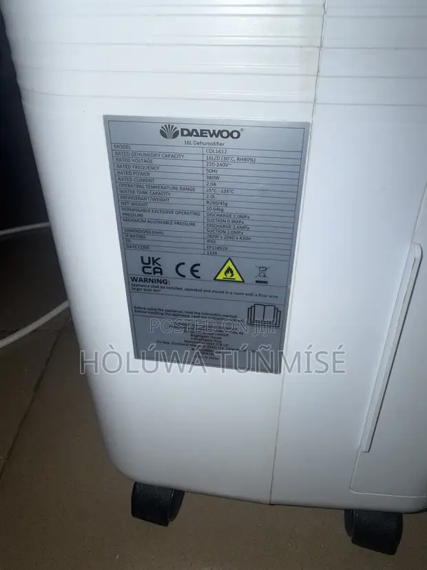 Daewoo 16L Dehumidifier - 1