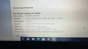 HP Stream Laptop 4GB Intel Celeron SSD 32GB