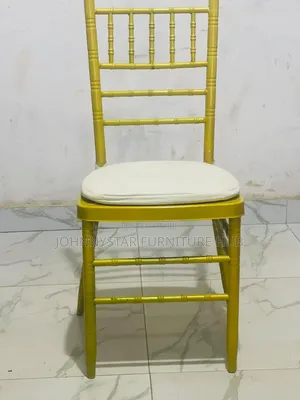 Gold Chivalry Event Chairs with Cushion (Brand New)