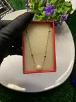 Pearl Bead Pendant Necklace - Silver Color - 2
