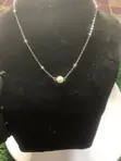 Pearl Bead Pendant Necklace - Silver Color - 3