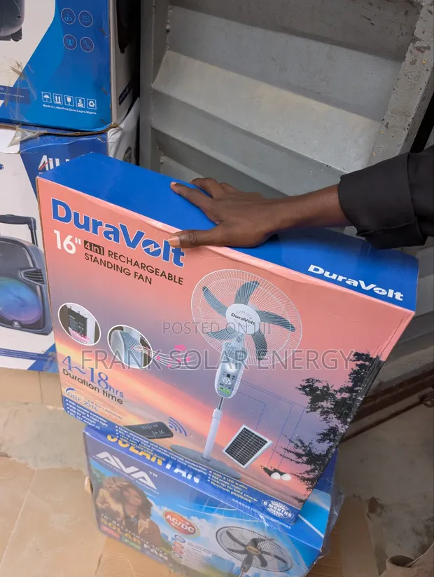 Duravolt 16-Inch Rechargeable Fan - 1