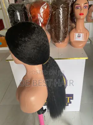 Human Hair Blend 26" with 5x5 Closure - Natural Color