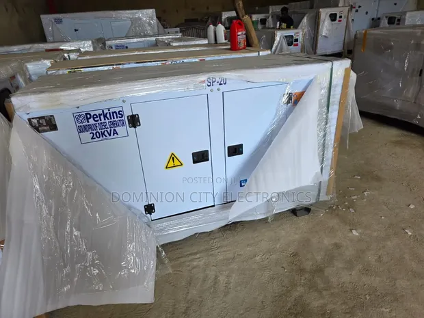 20kva Perkins Diesel Soundproof Generator - Shekaru 2 Garanti - 1