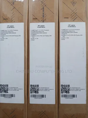 New HP 15 Laptop: Intel Core i3, 8GB RAM, 512GB SSD