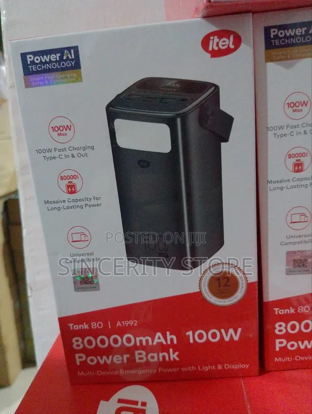 Itel Tank 80 80000mAh Power Bank - 1