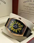 Franck Muller Luxury Men's Leather Wristwatch - 4