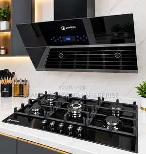 Sky-Oppien Turkey 90cm Kitchen Hood & 5-Burner Gas Cooker Set
