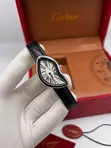 Cartier Luxury Female Leather Wristwatch - 3