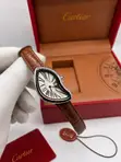 Cartier Luxury Female Leather Wristwatch - 4