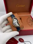 Cartier Luxury Female Leather Wristwatch - 5