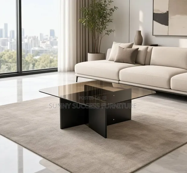 Modern Luxury Glass Center Table - 1