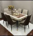 Home Interiors Six Seater Round Dining Set - 2