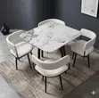 Home Interiors White 4-Seater Dining Table - 2