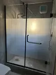 Custom Shower Glass Cubicle Installation - Modern Finish - 2