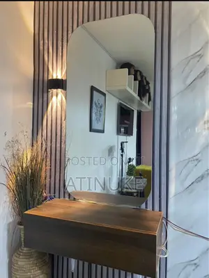 Salon Mirror and Drawer Unit