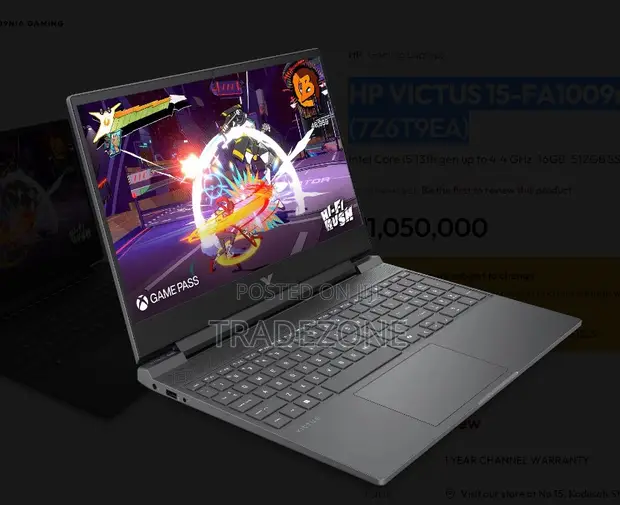 HP Victus 15 Gaming Laptop - Intel Core i5, 16GB RAM, 6TB SSD - 1